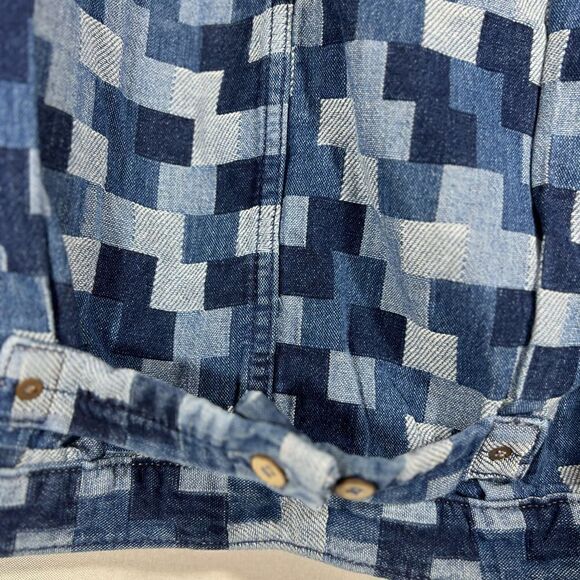 DR COLLECTORS JACQUARD DENIM JACKET NEW NWT S & M - Picture 6 of 10